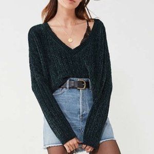 Silence + Noise Slouchy Chenille High/Low Sweater